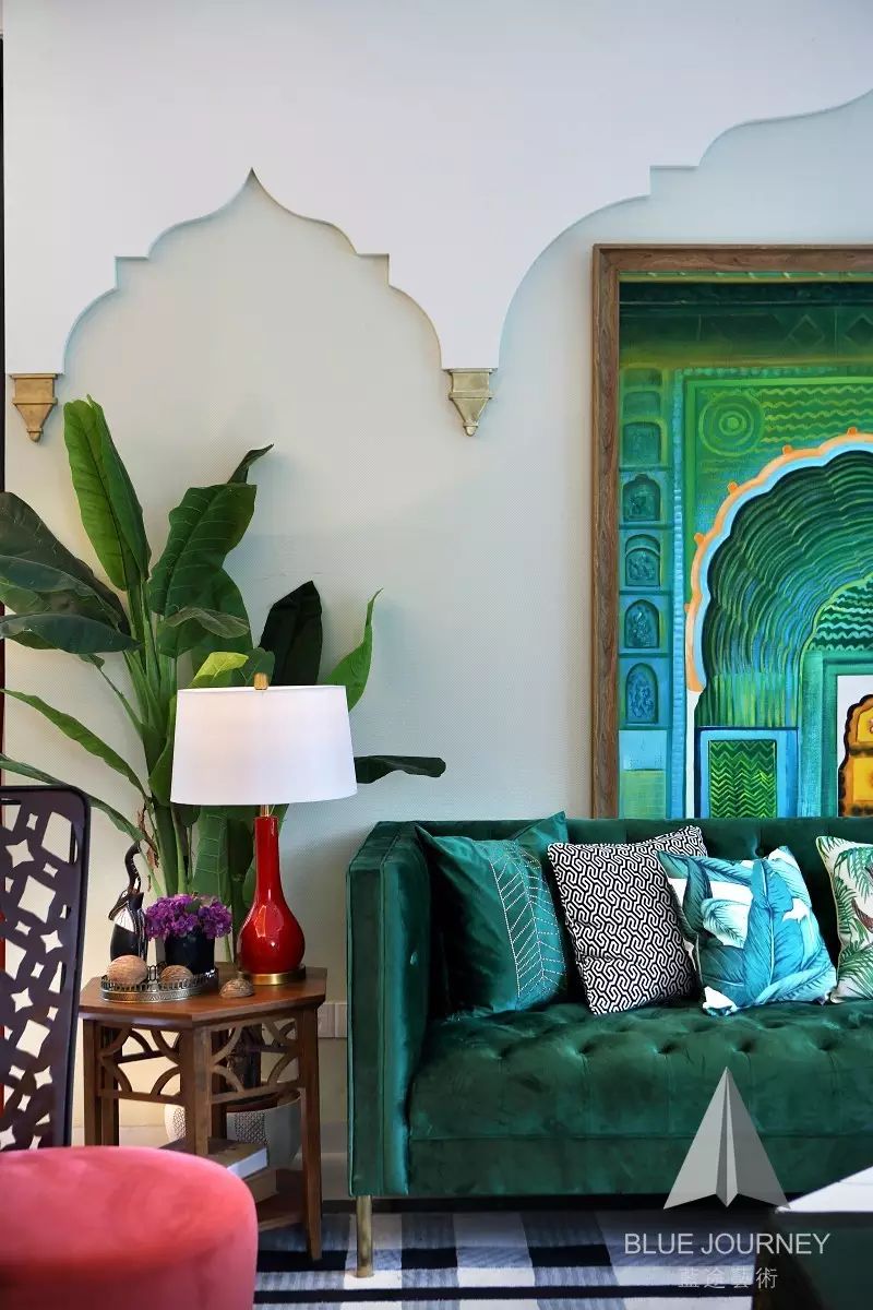 【軟裝設計】藍途新作 | 惠東小徑海岸城花園一期东南亚风格別墅樣板房-27