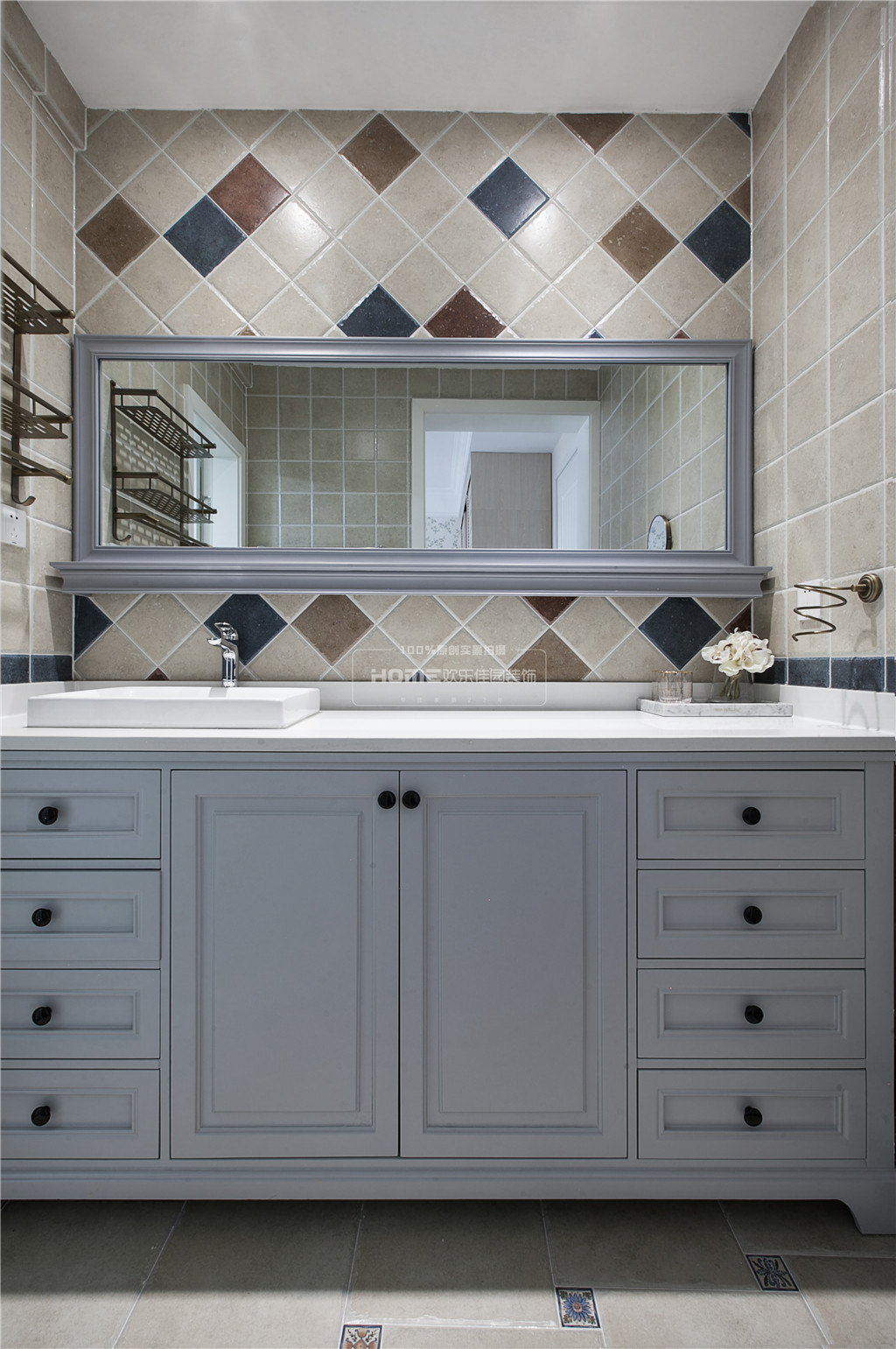 昆明红星紫郡现代美式家居设计-33