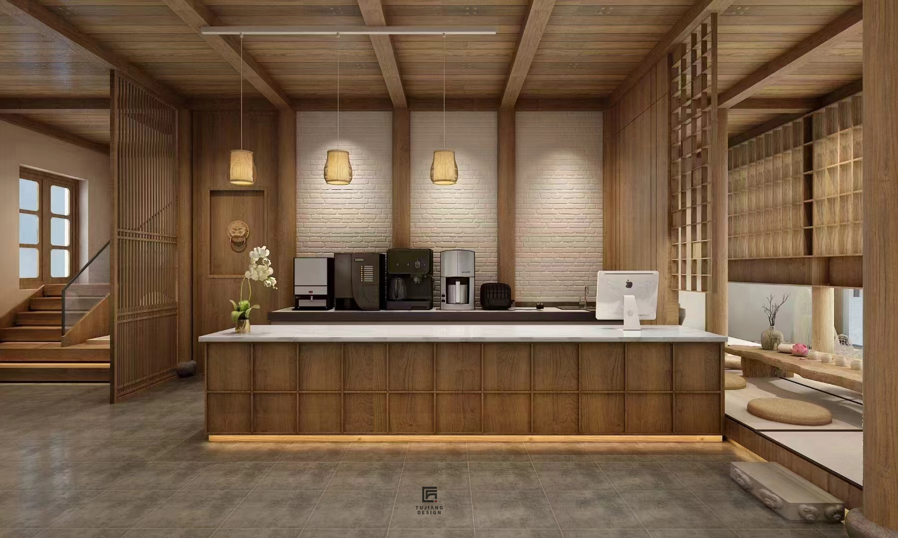 工装中式酒店设计案例｜古风雅韵融合现代奢适-6