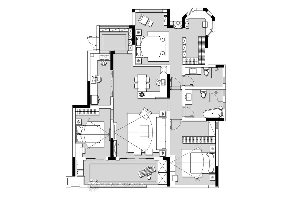 公园王府简约台式风,功能美学展现无遗-30