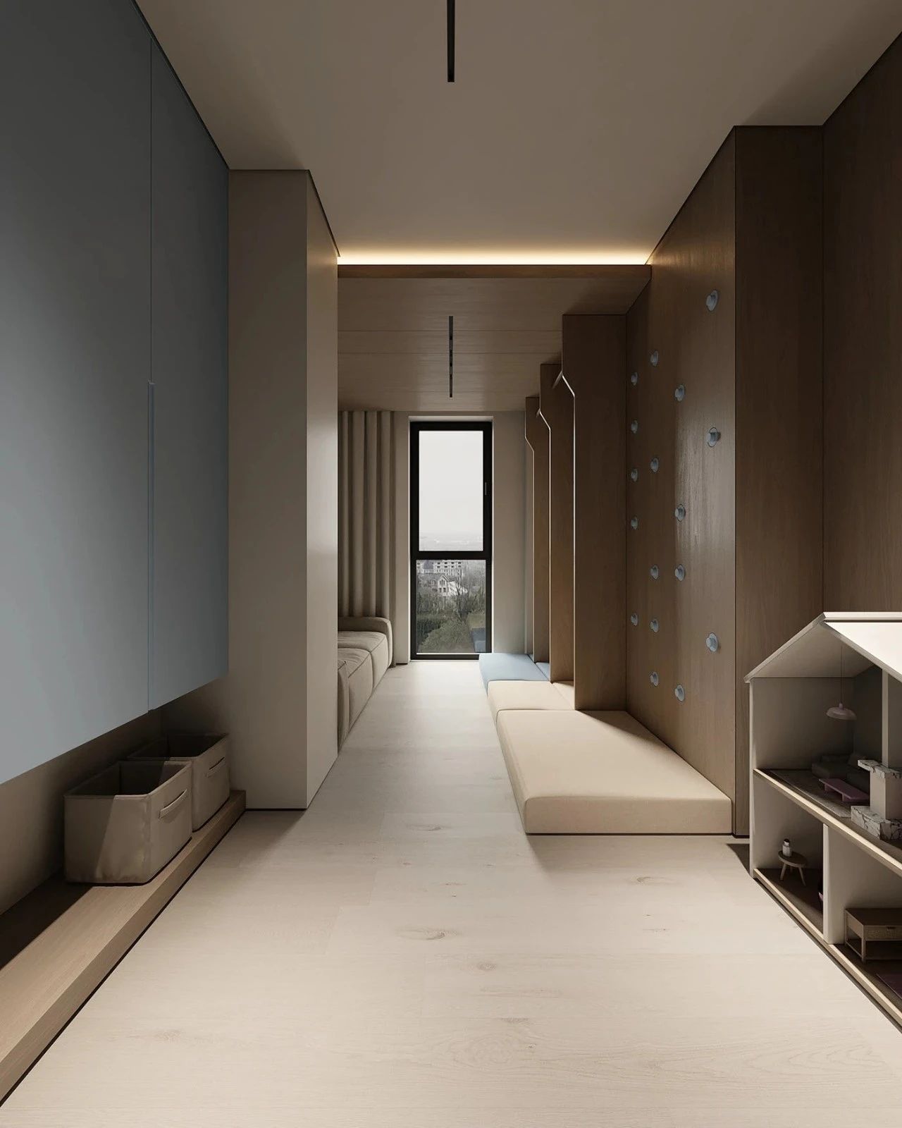 原木系奶油风极简空间loft公寓设计丨URSA STUDIO-68