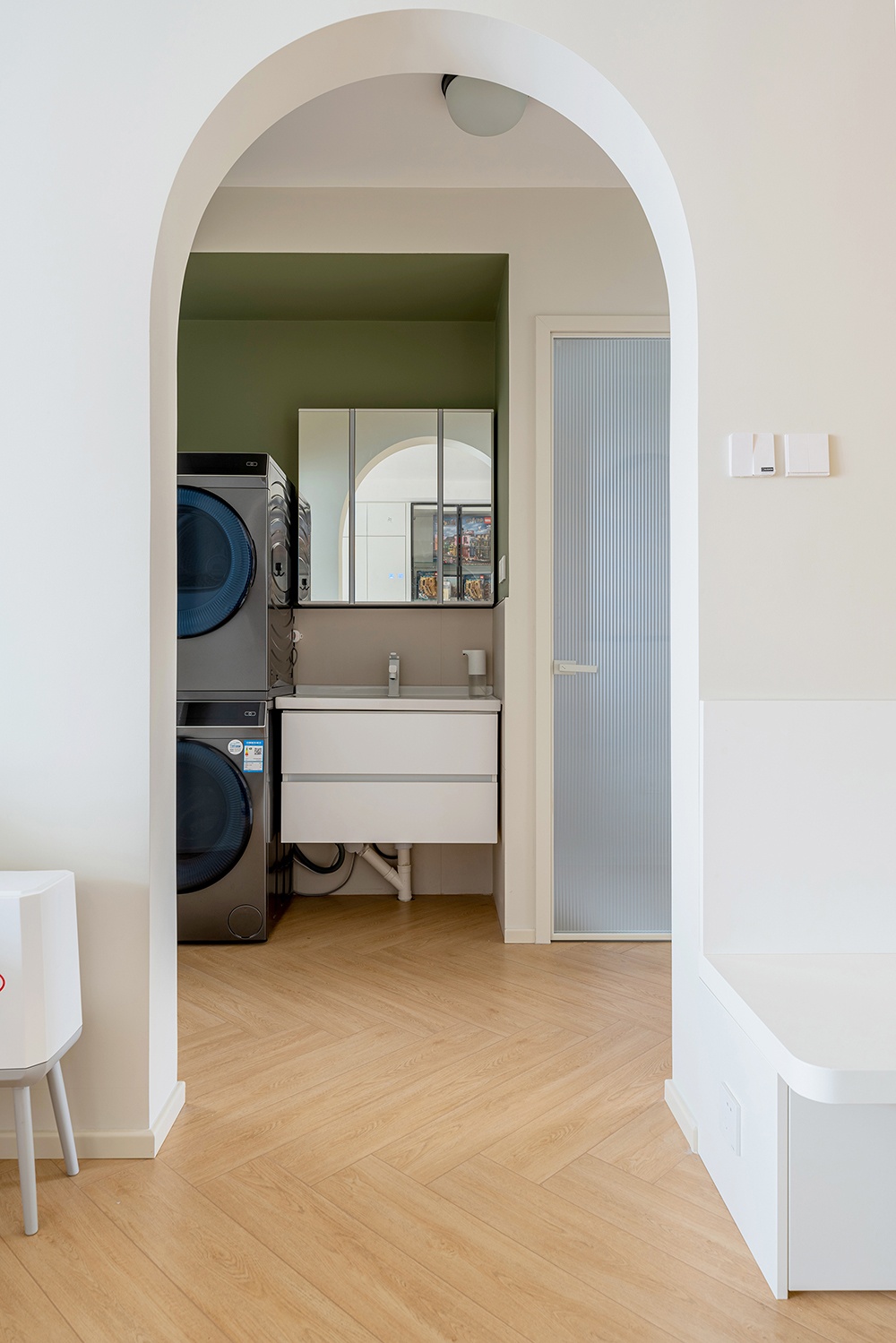 70㎡柠檬黄+墨绿奶油风甜蜜双人居丨中国北京丨久栖设计-34