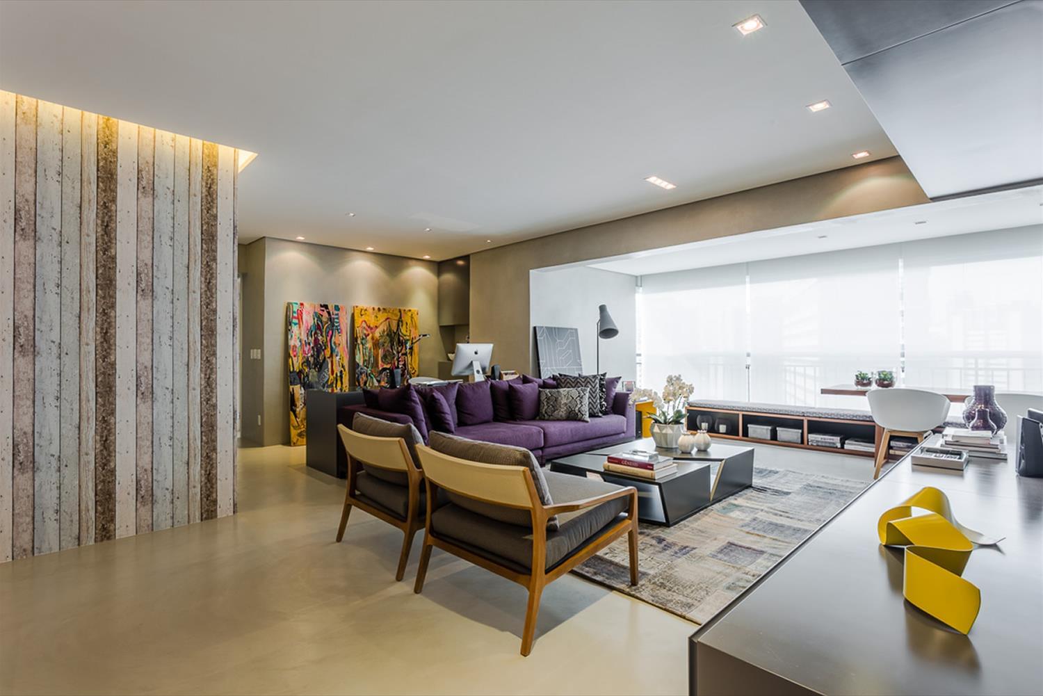 巴西 Apartamento GO · 现代简约风格的多功能公寓设计-3