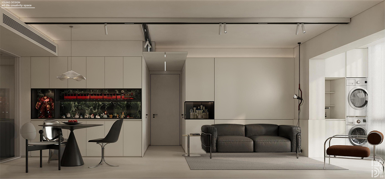 Young设计 · 黑与白,简与繁极限拉扯丨深圳漾空间设计有限公司-16