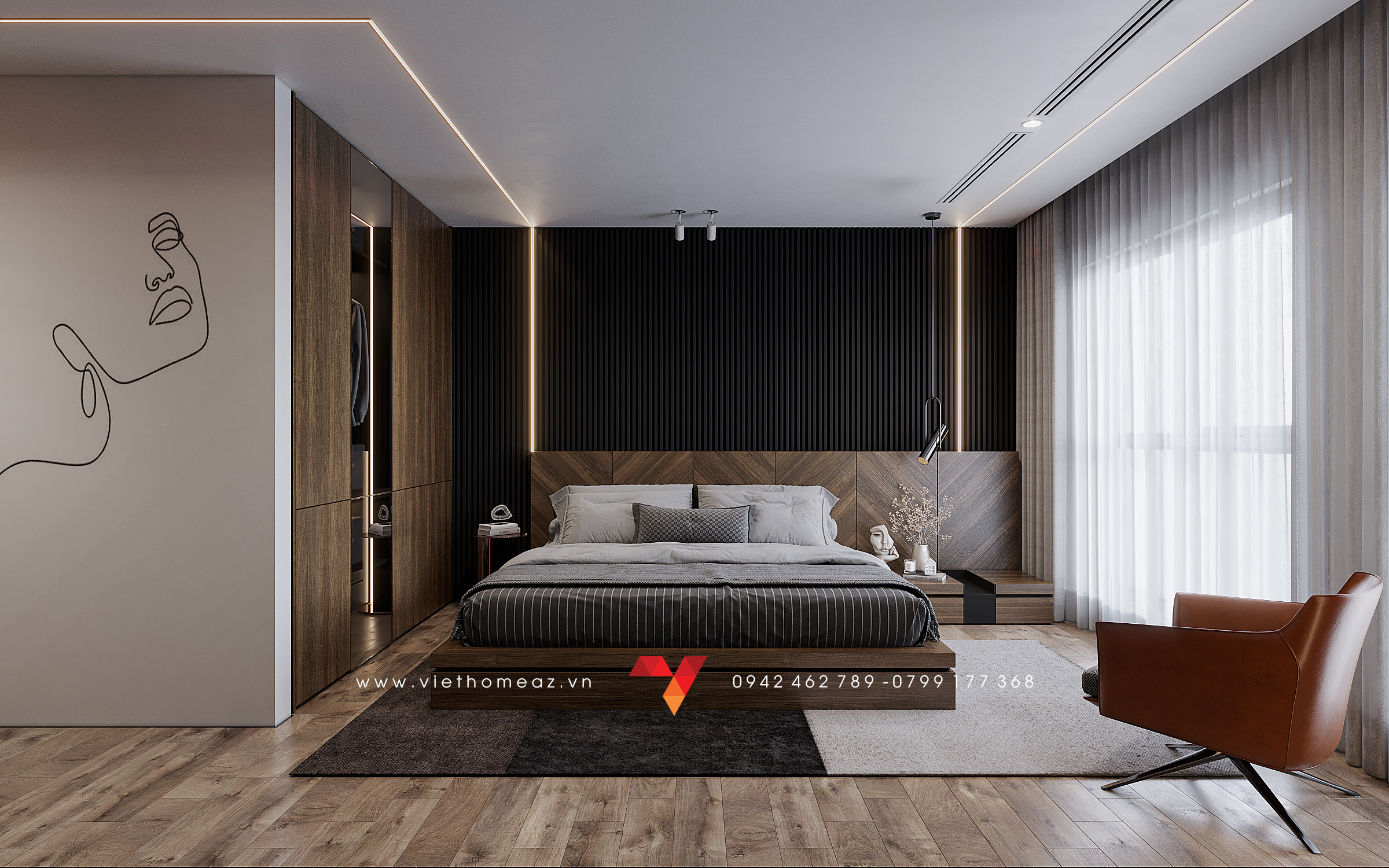 The Terra An Hung 公寓室内设计丨越南河内丨VietHome 建筑与室内设计公司-27