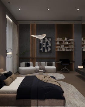 master bedroom (villa in kuwait )