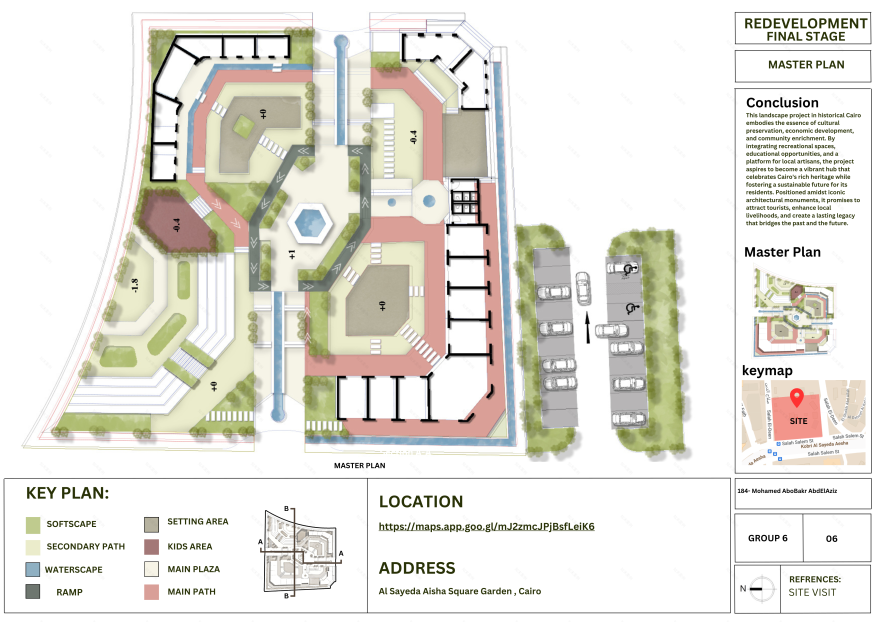 赛义达·阿伊莎花园重新设计丨埃及开罗丨Helwan University建筑系三年级学生-14