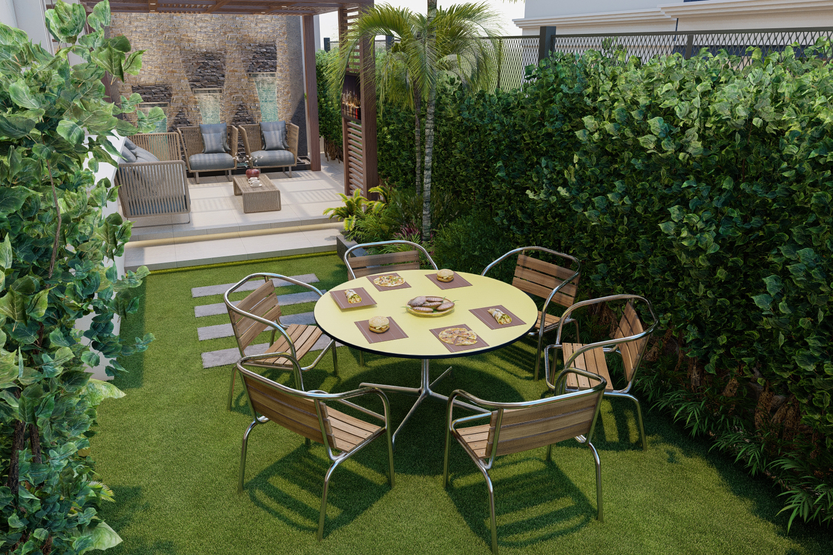 后花园别墅丨埃及开罗丨Arch. Rehab Nabil-16