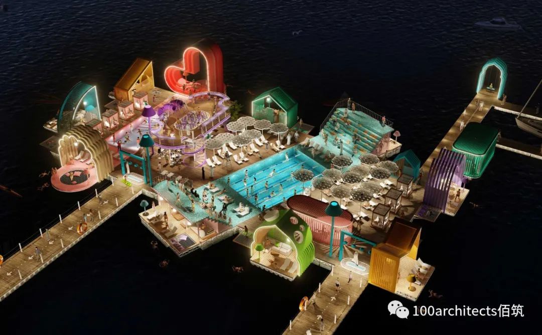 幻飘魔方泳池丨阿联酋阿布扎比丨佰筑建筑设计咨询(上海)有限公司-45