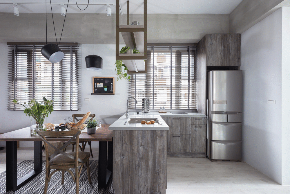 现代工业风 31㎡住宅，寓子设计诠释水泥墙与木质的完美融合-2