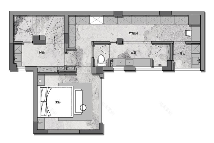 黑白格调现代别墅设计丨中国杭州丨杭州又贰设计-65