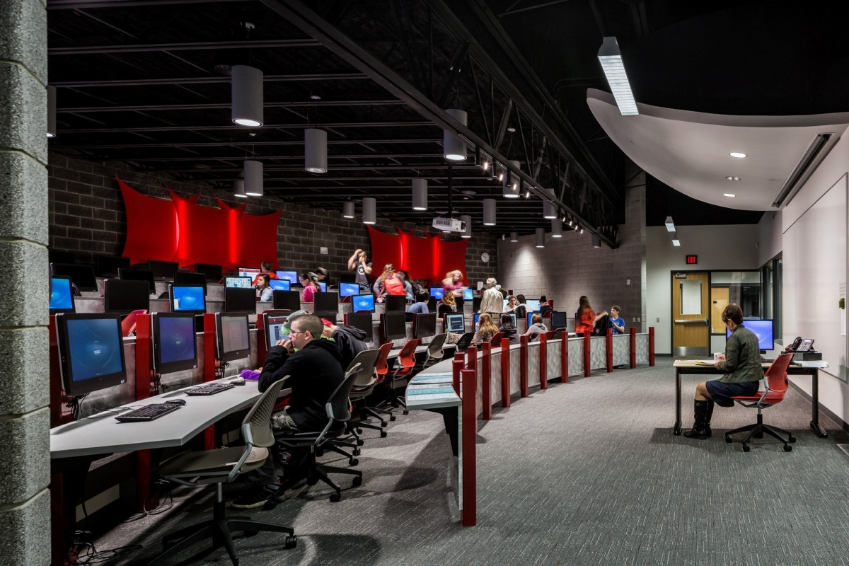 Michigan 北景高中校园翻新,连接现代与传统-14