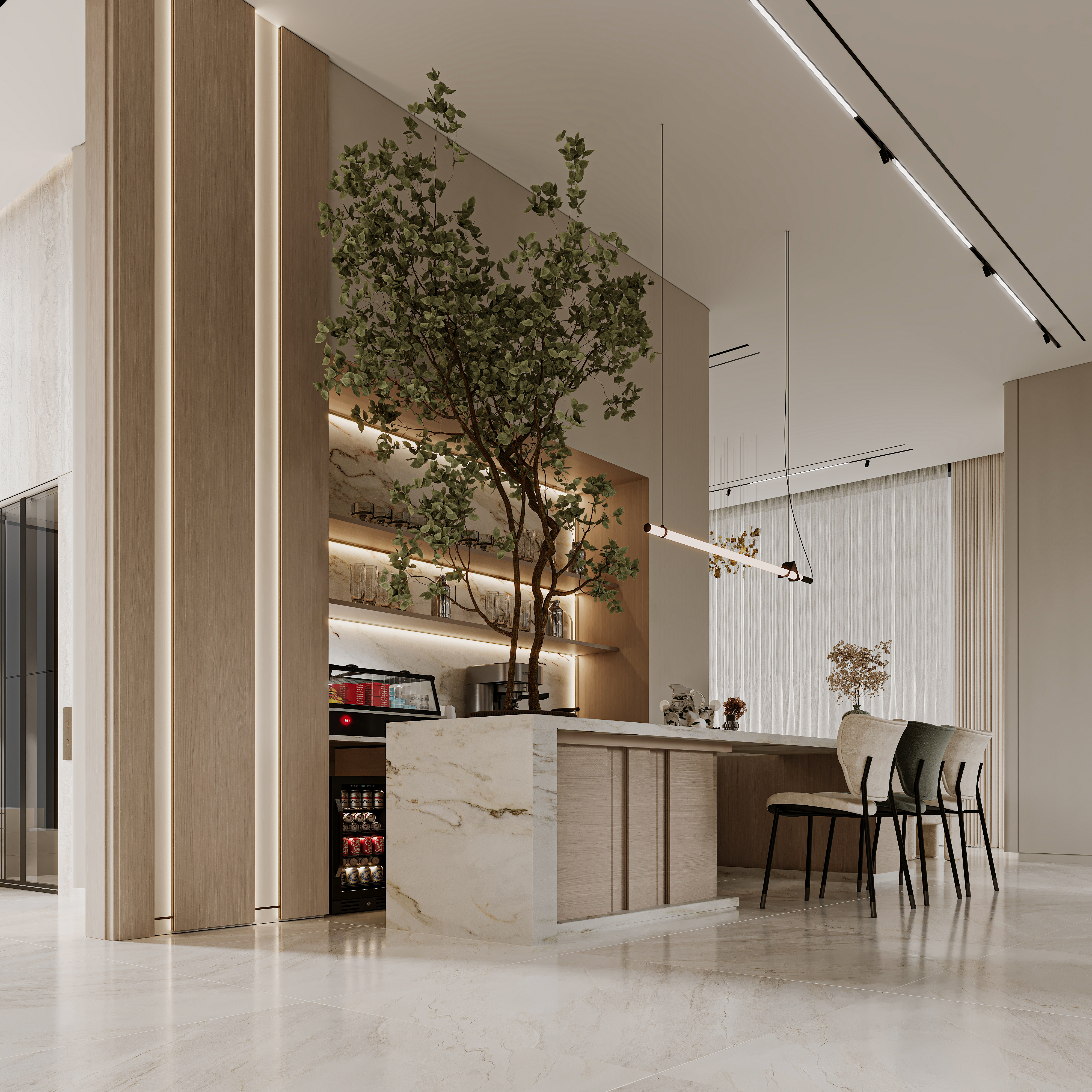 大厅室内设计丨KT_DESIGN STUDIO-33