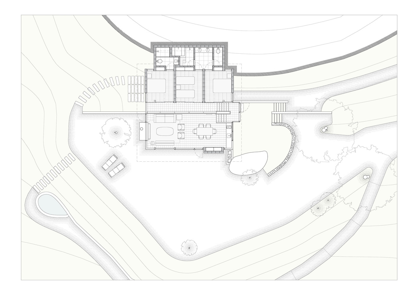 巴西半山坡住宅——自然与设计的完美融合-51