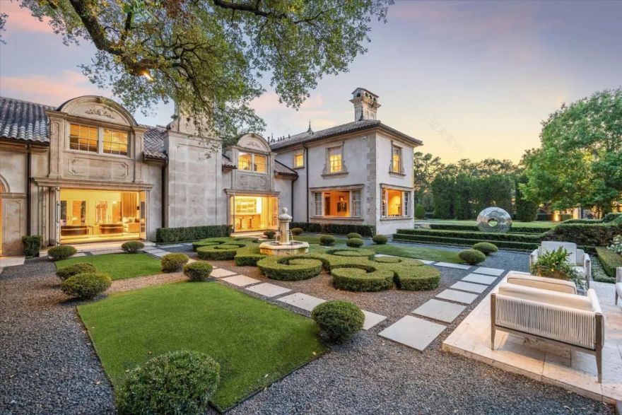 重焕新生的地中海庄园:休斯顿RiverOaks的永恒奢华-11