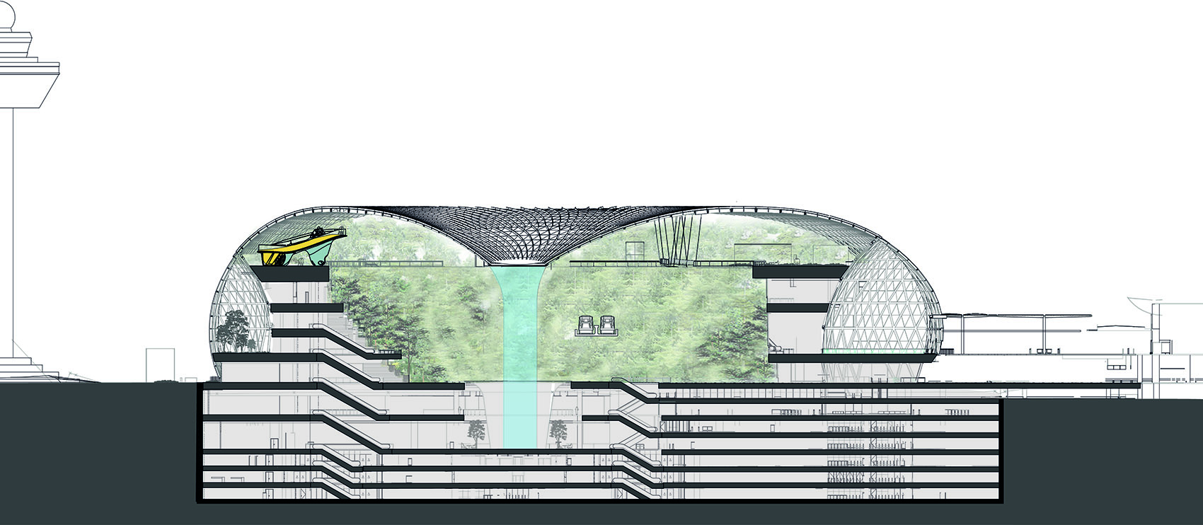 Jewel樟宜机场大楼探索滑梯，新加坡 / Carve + Playpoint-50