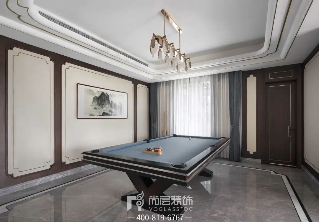 银湖花园×尚层别墅装饰｜杭州400㎡新中式别墅设计，由心生活-93