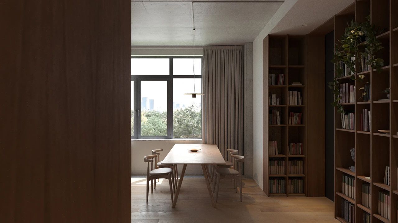 132 平米异形空间住宅设计丨Viktor Serhey 和 DUDES Architects-18