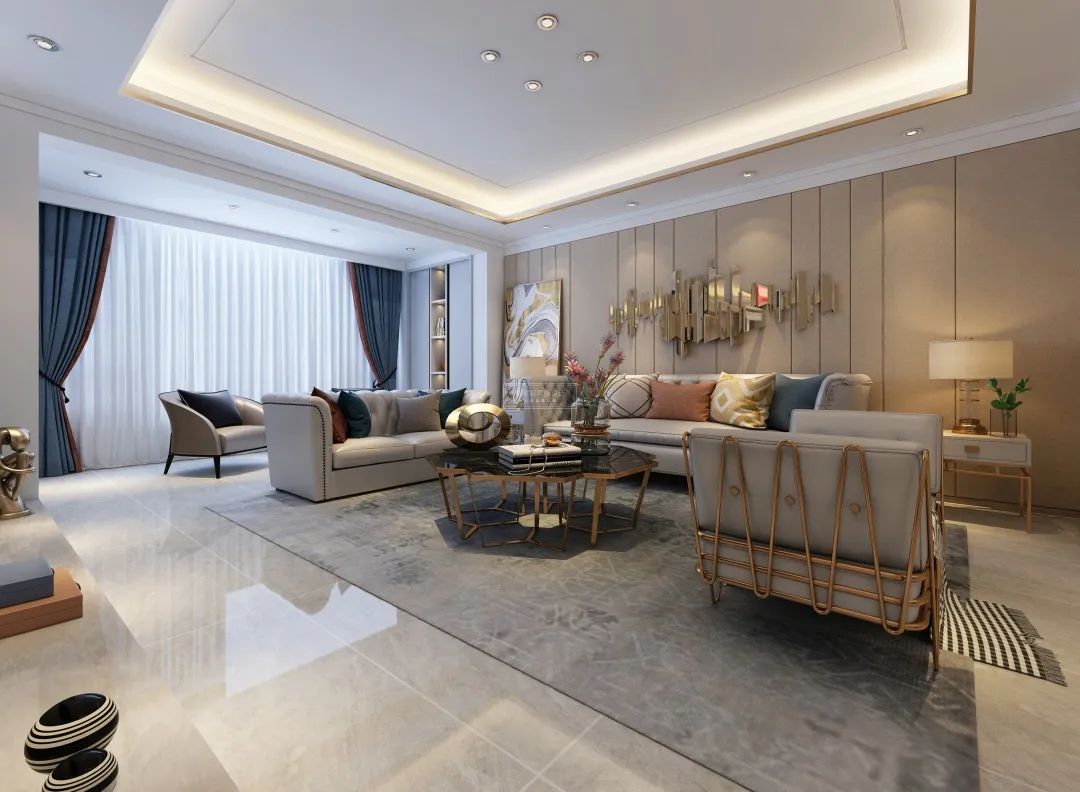 华润中央公园现代轻奢雅居丨紫苹果装饰集团-17