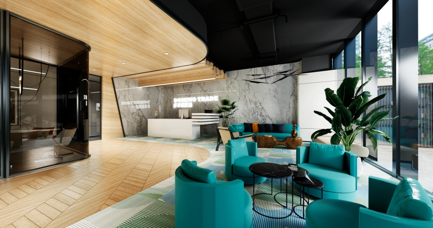 多米诺贸易办公室丨中国丨VR GROW STUDIO-9