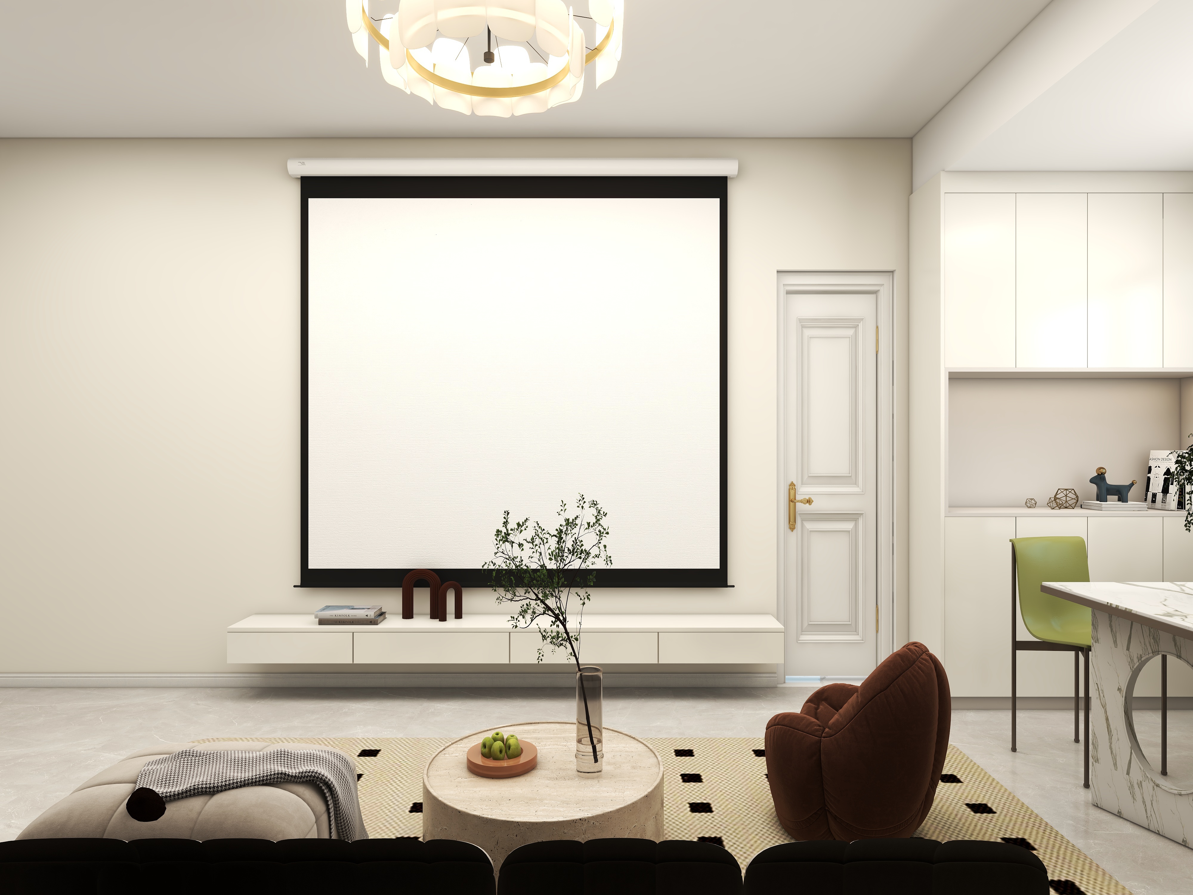 牛油果绿碰撞法式的家-8