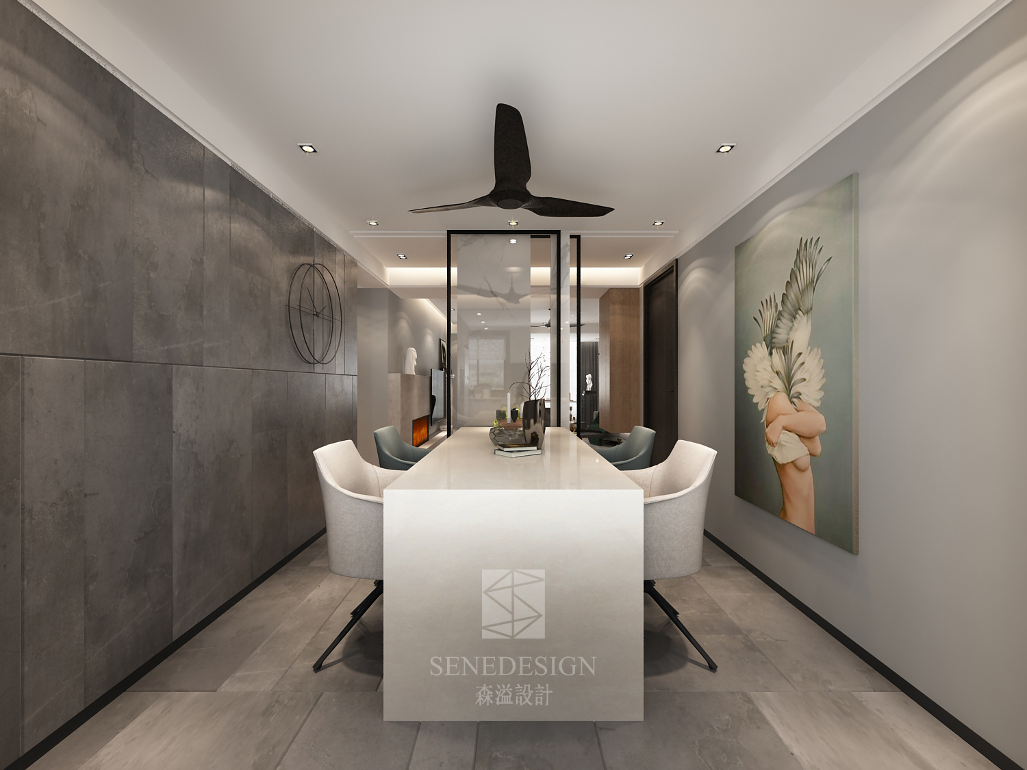 灰色界面的森溢设计 | 简明深度的人居空间-9