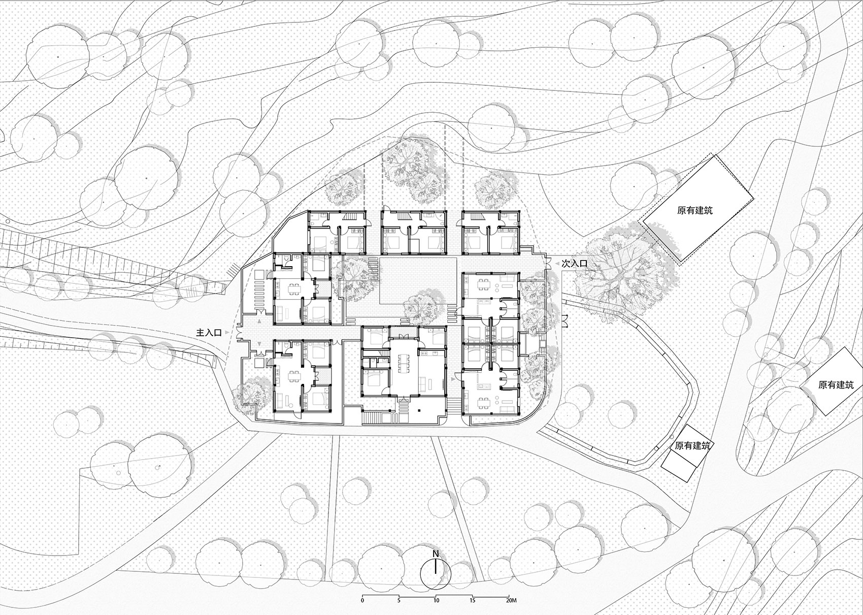 刀田驿山居丨中国湖北丨华中科技大学建筑与城市规划学院见微知筑工作室-65