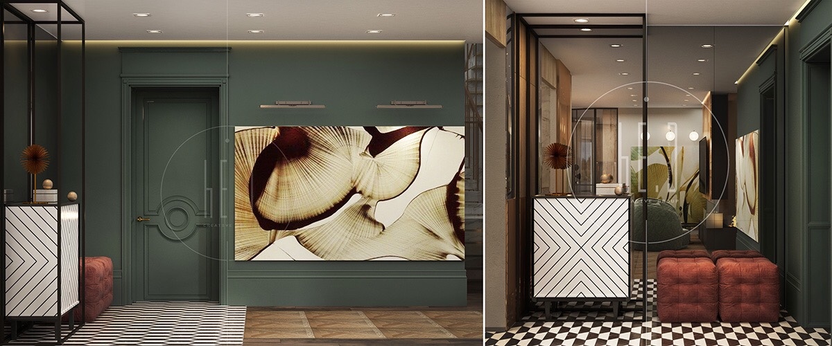 红+黄+绿 三色构造优雅复古家居 | he.D group-16