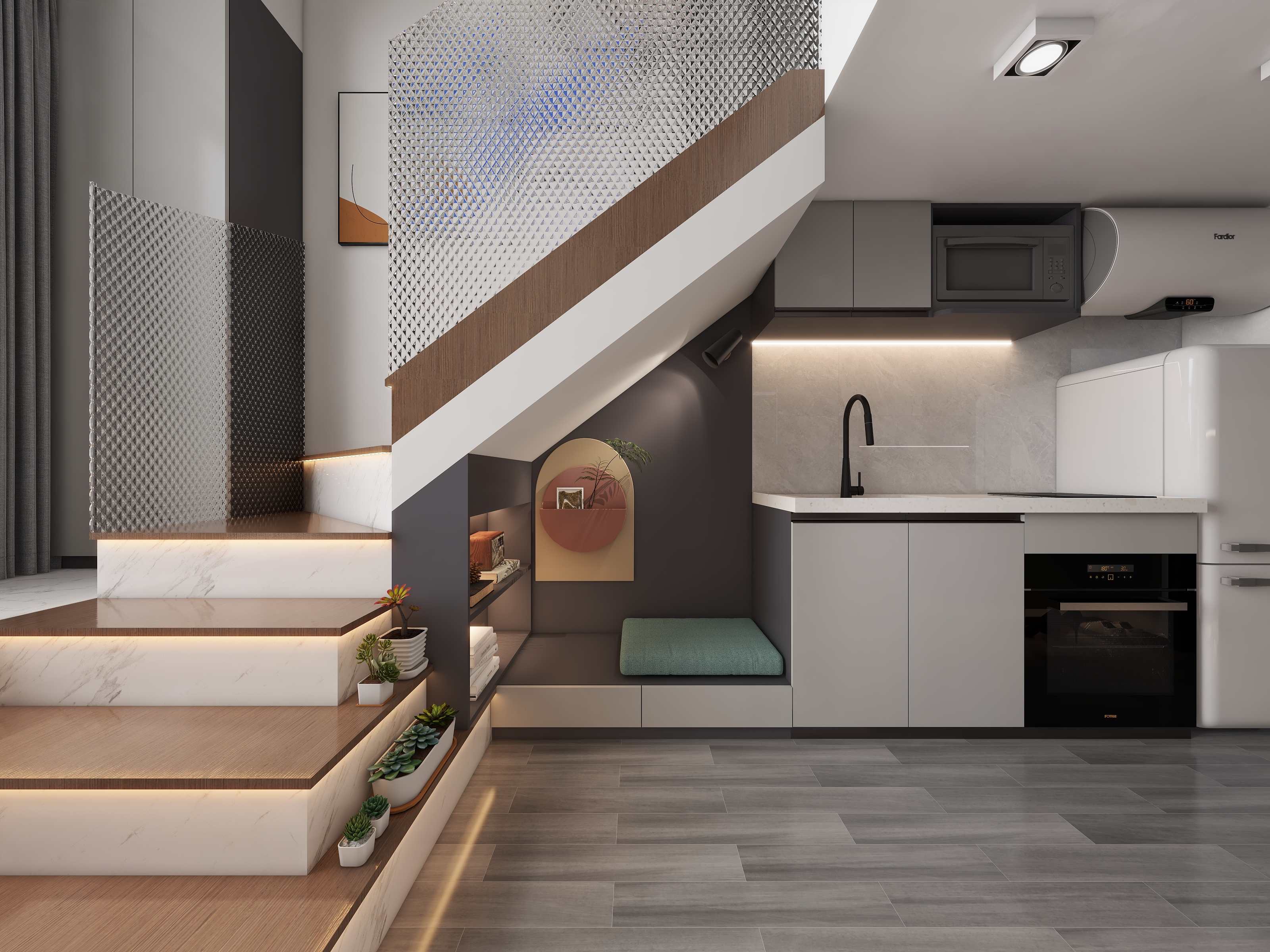 31平方现代简约LOFT公寓丨中国廊坊-16