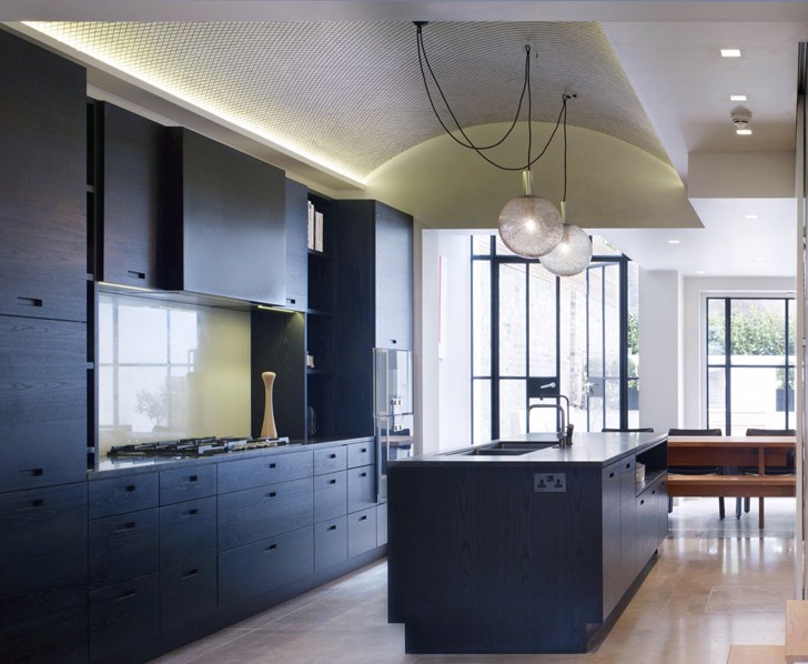 伦敦诺丁山现代家居，Stiff + Trevillion 打造全景采光空间-15