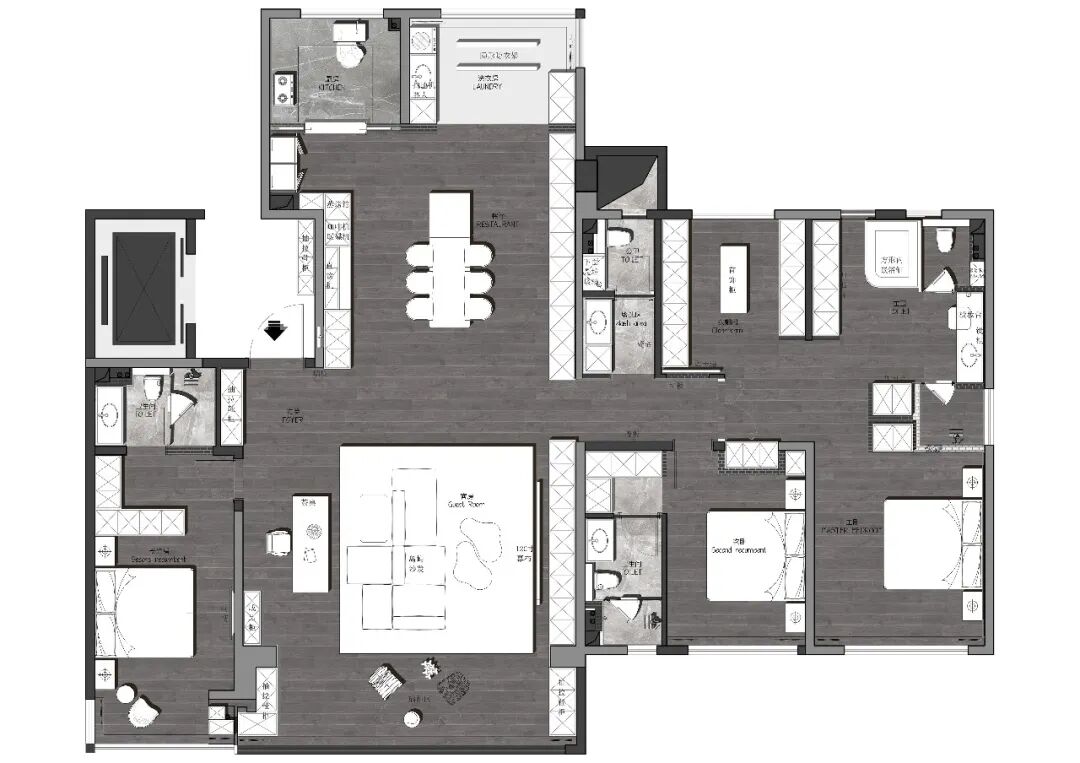 科为·揽月台267㎡现代大宅丨杨文标-18