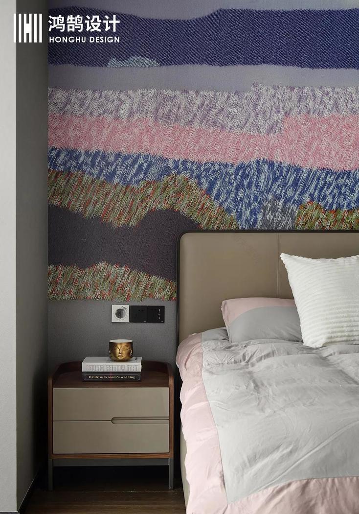 绍兴鸿鹄设计丨别墅空间,现代简约风的低奢艺术-43