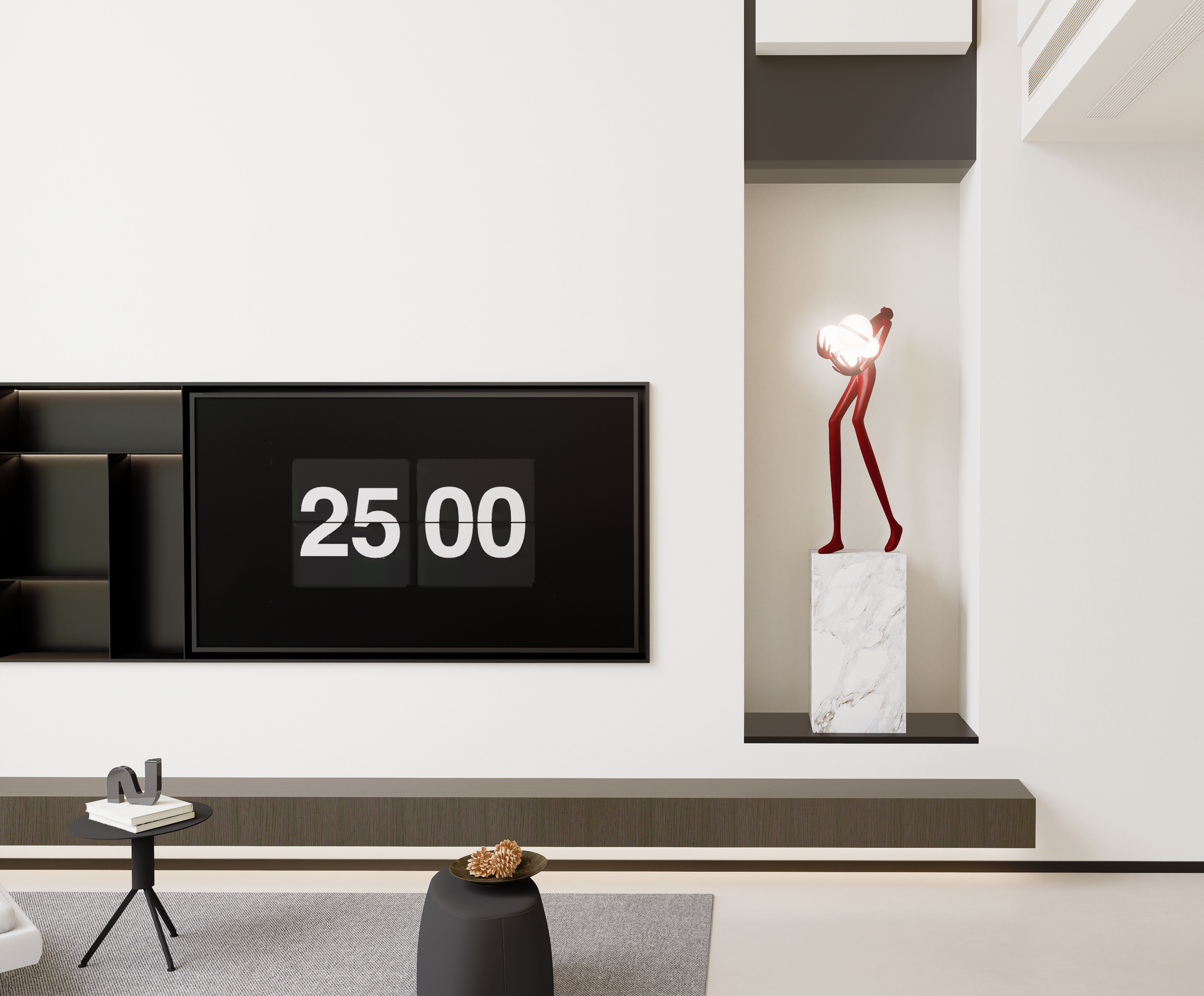 现代风格别墅客厅-3