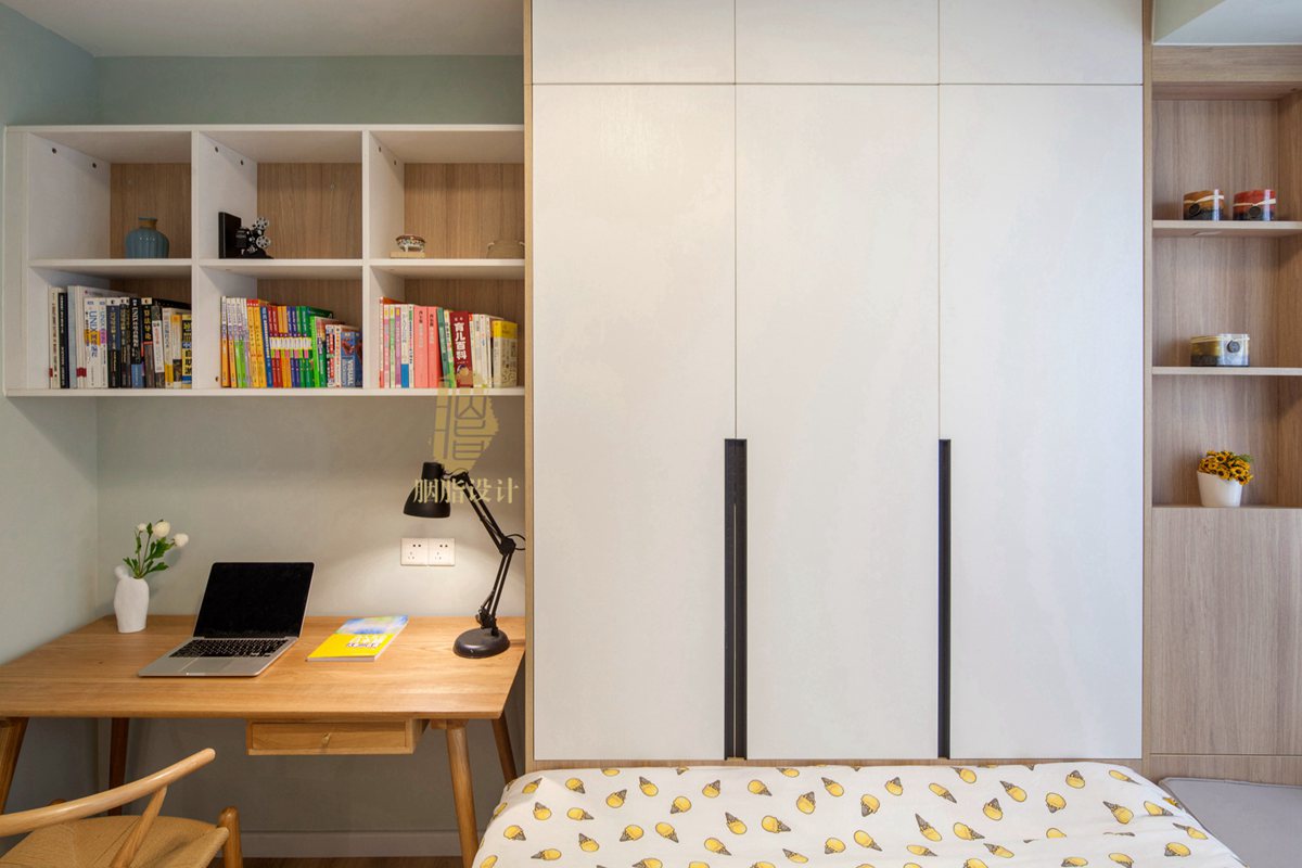 广州亚运城 121 平米北欧风之家 | 原木与色彩的美丽碰撞-54