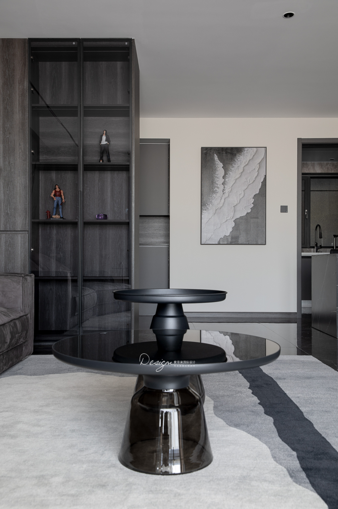 黑白碰撞,拿捏酷飒神秘的格调生活丨紫苹果国际设计-33