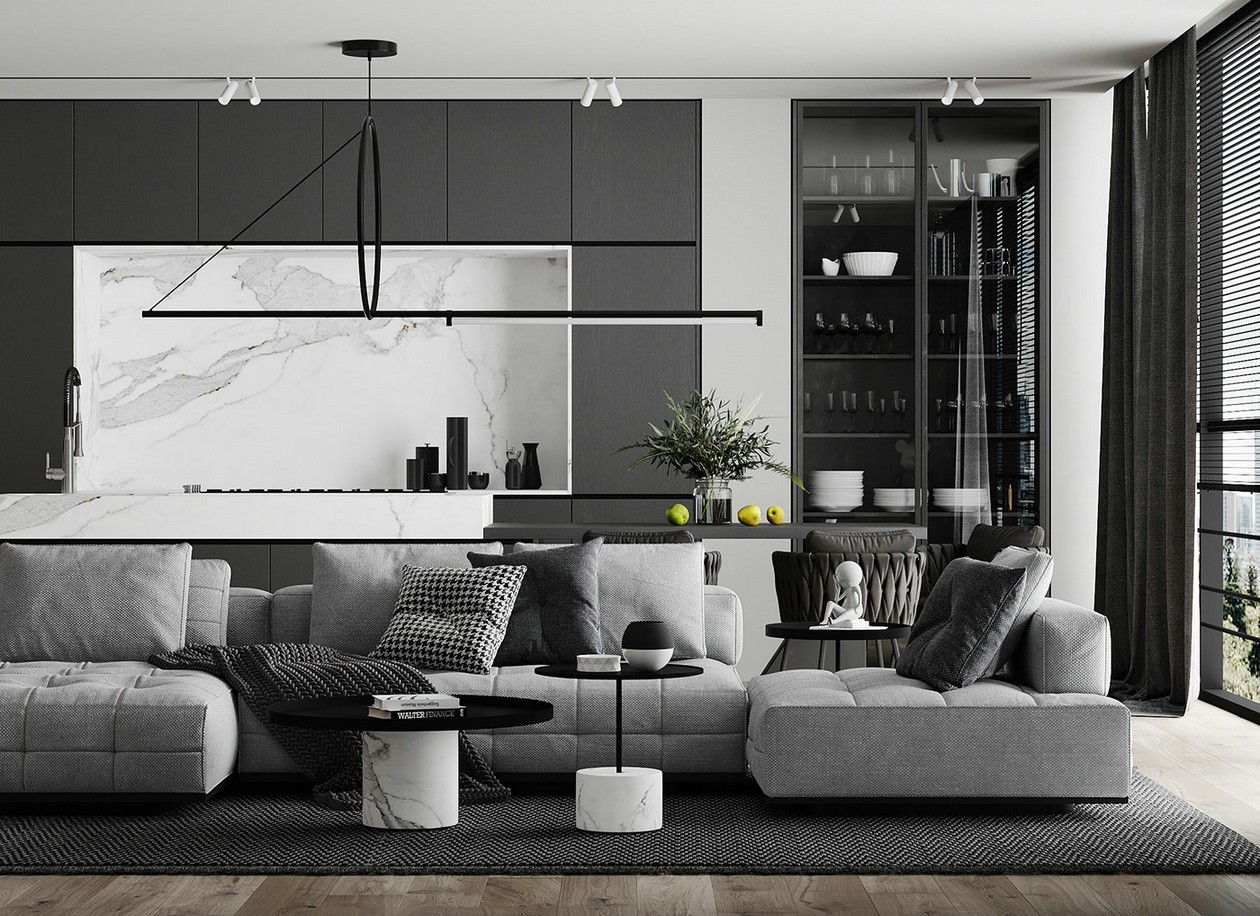 高级黑+高级灰 舒适到极致的现代感-1