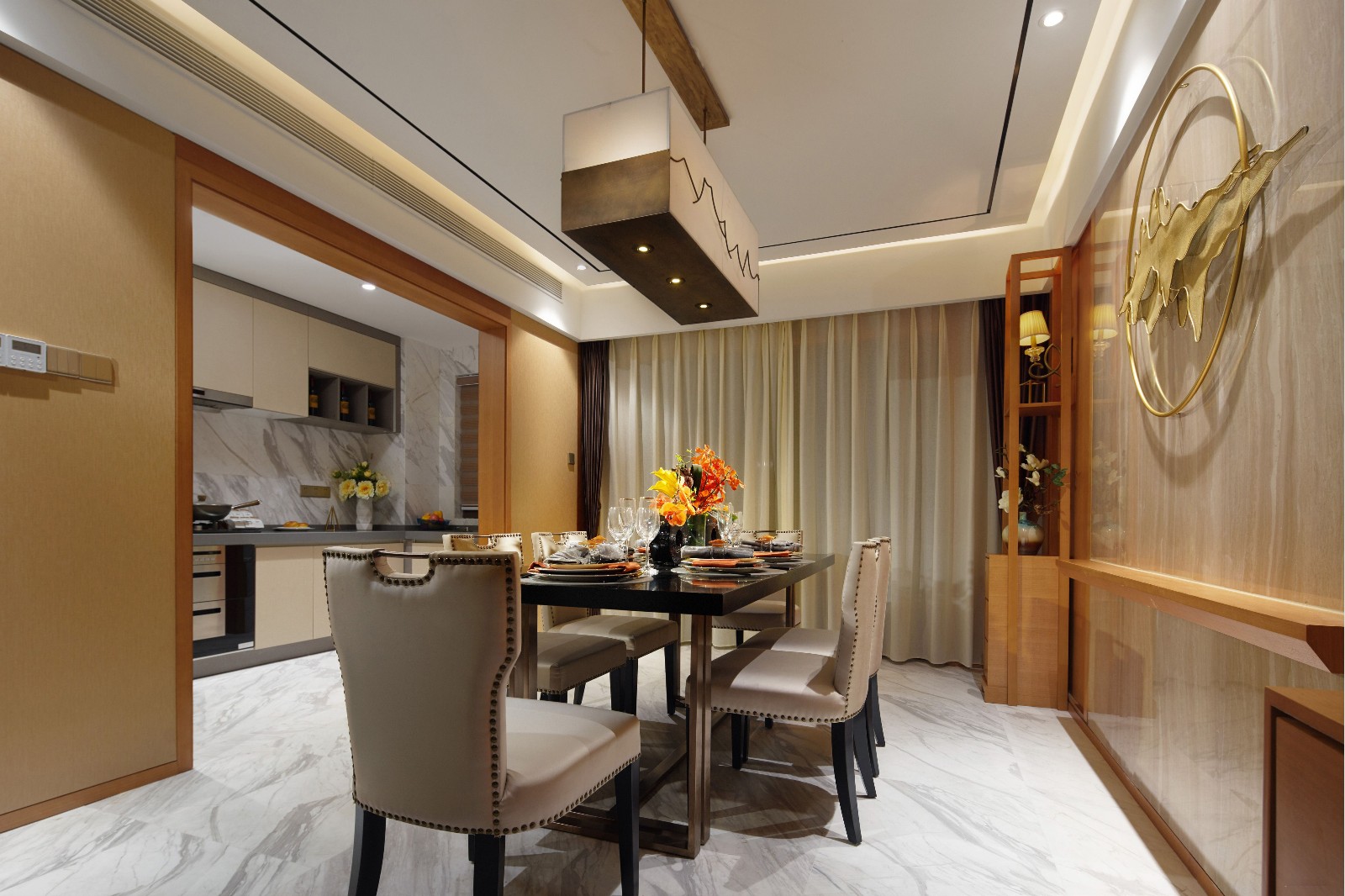 晋江格林春天三期（中式）样板房  香港简宁安设计-15