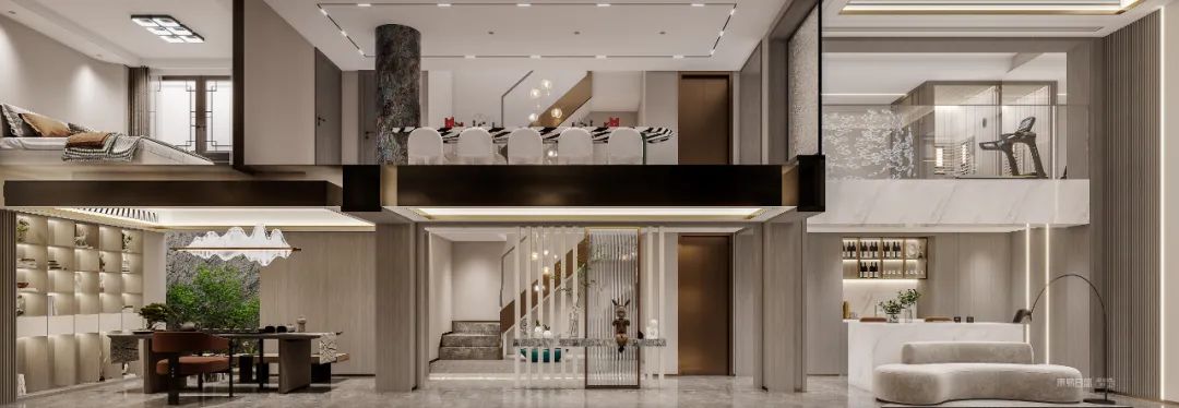 【新作首发】任周府作品：慢煮生活 | 颐和江南430㎡ 现代新中式-39