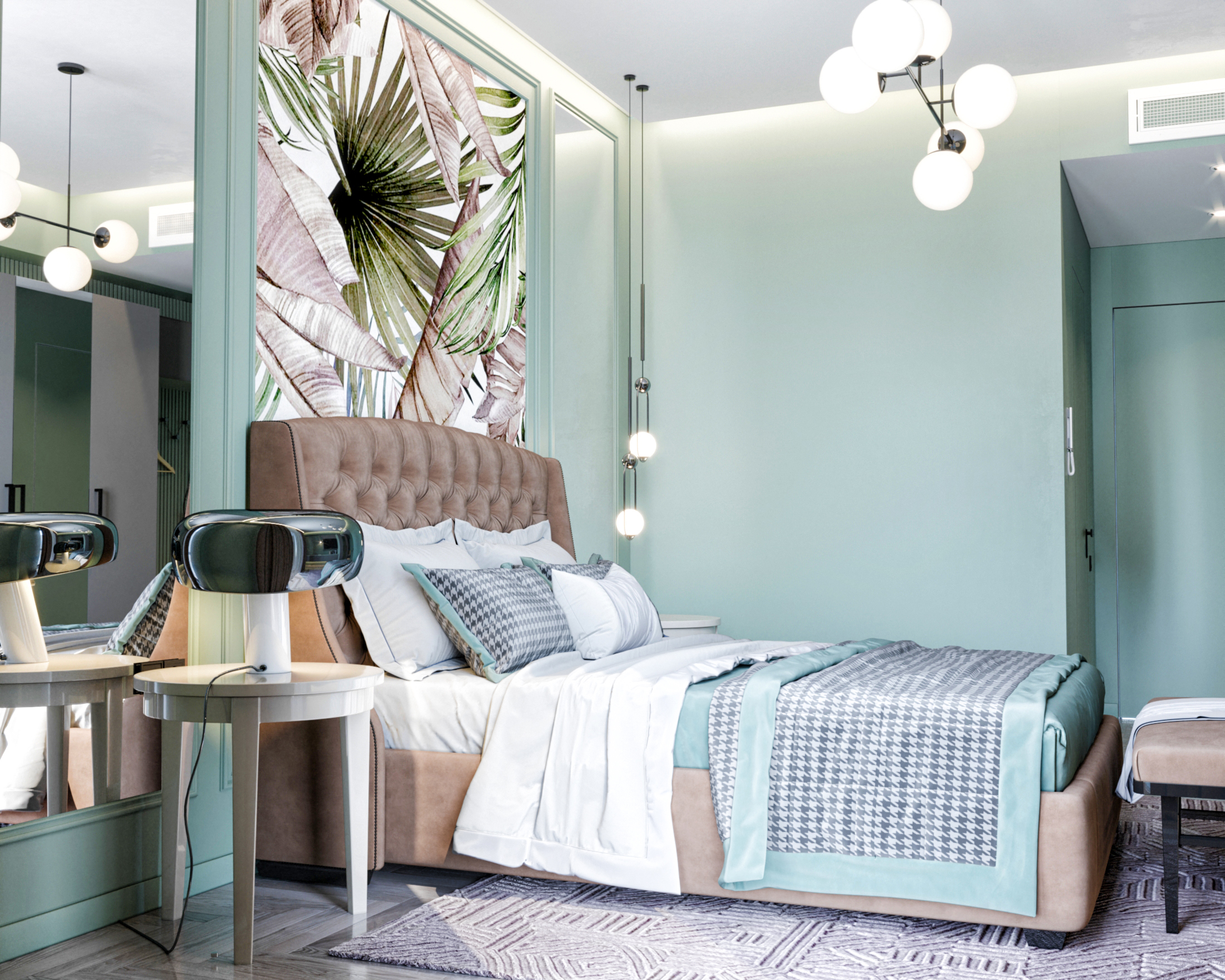 Green Suite Room 酒店房间设计丨Ilyas Jafarli-7