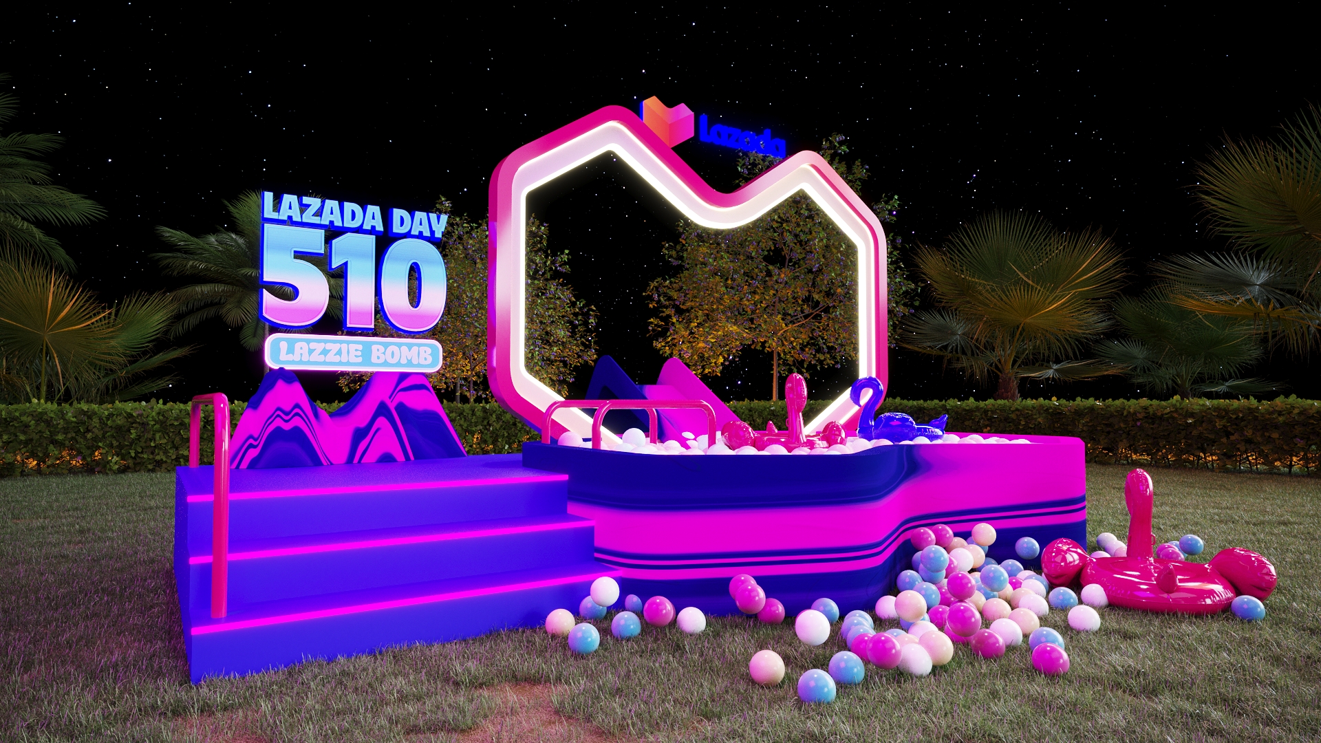 来赞达510大促（2024年）

注：LAZADA是东南亚地区知名的电商平台来赞达，DAY 510推测为该平台类似双11这样特定日期的促销活动，直译为510日表意不明，意译为510大促更符合语境 -9