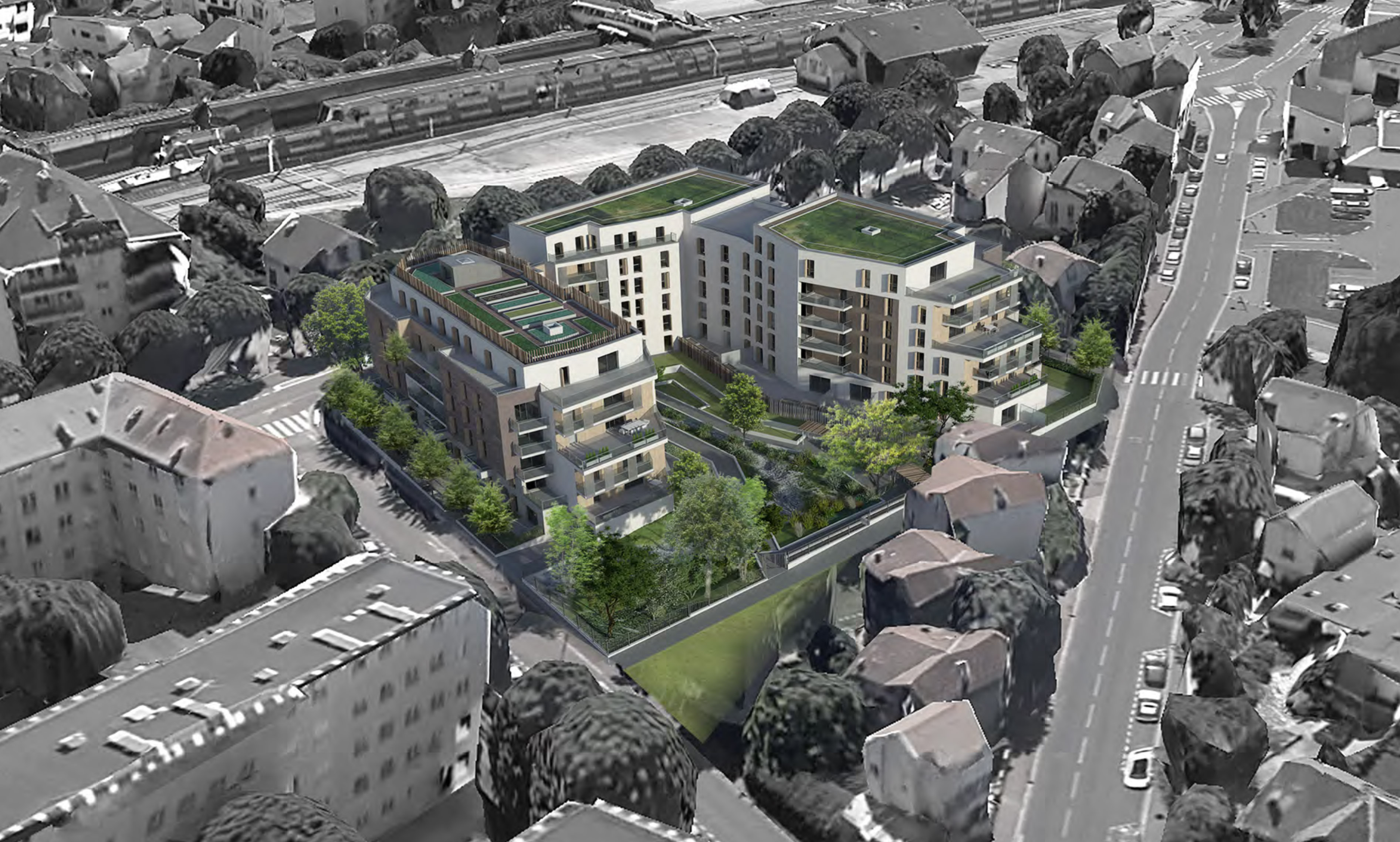 Quartier des quatre chemins住宅项目丨法国丨La Compagnie du Paysage等-41