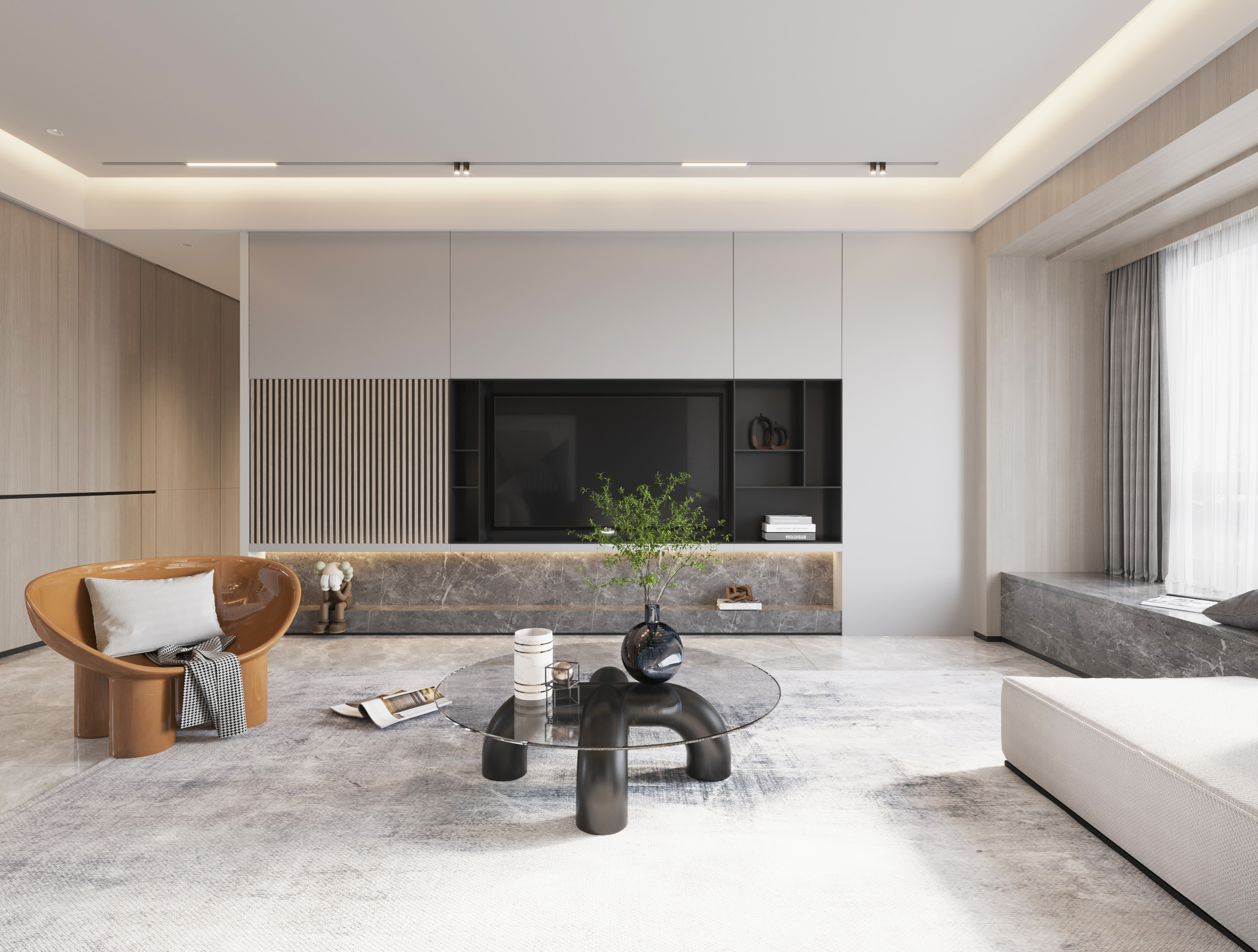 深圳 120㎡现代简约风之家 | 明亮宽敞,极简点缀-7