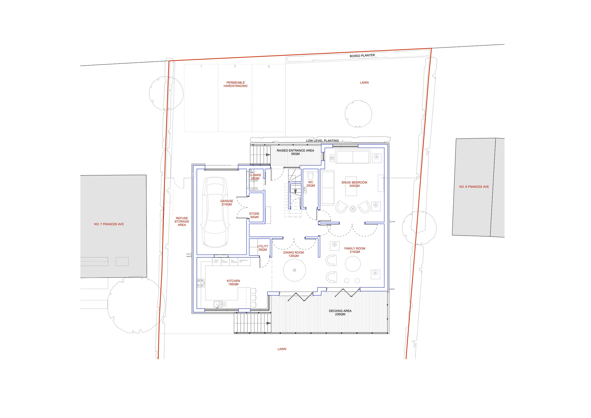 伦敦设计公司打造英国伯克郡环保木框架家庭房-31