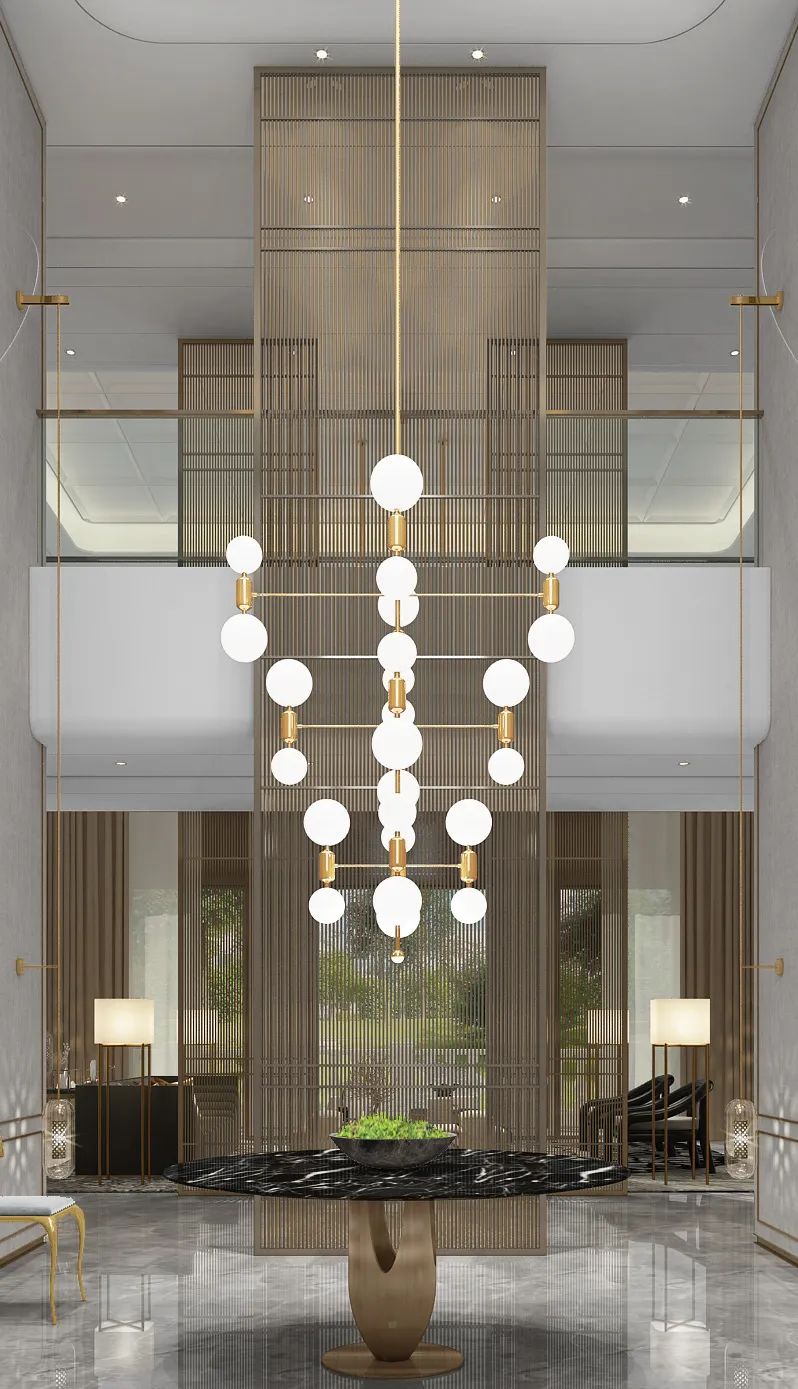 《富春山居》穿越时空,1300 平米低奢东方美墅-9