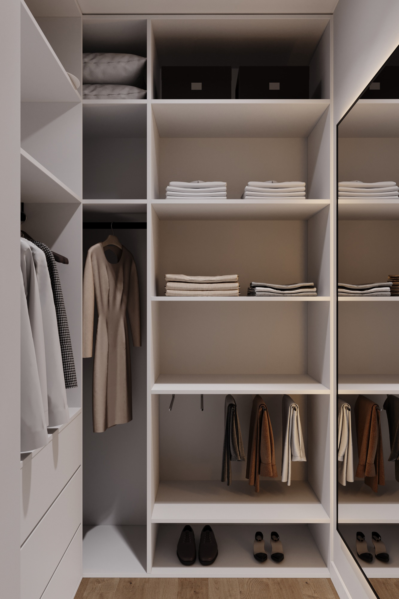 Minimalism apartment - 3D visualization-24