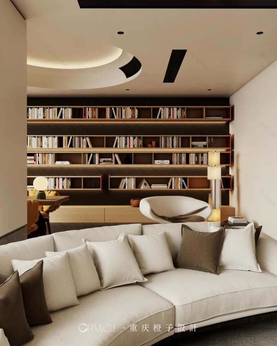 橙子新作||国宾壹号院——醇境·融邸,暖木鎏金-32