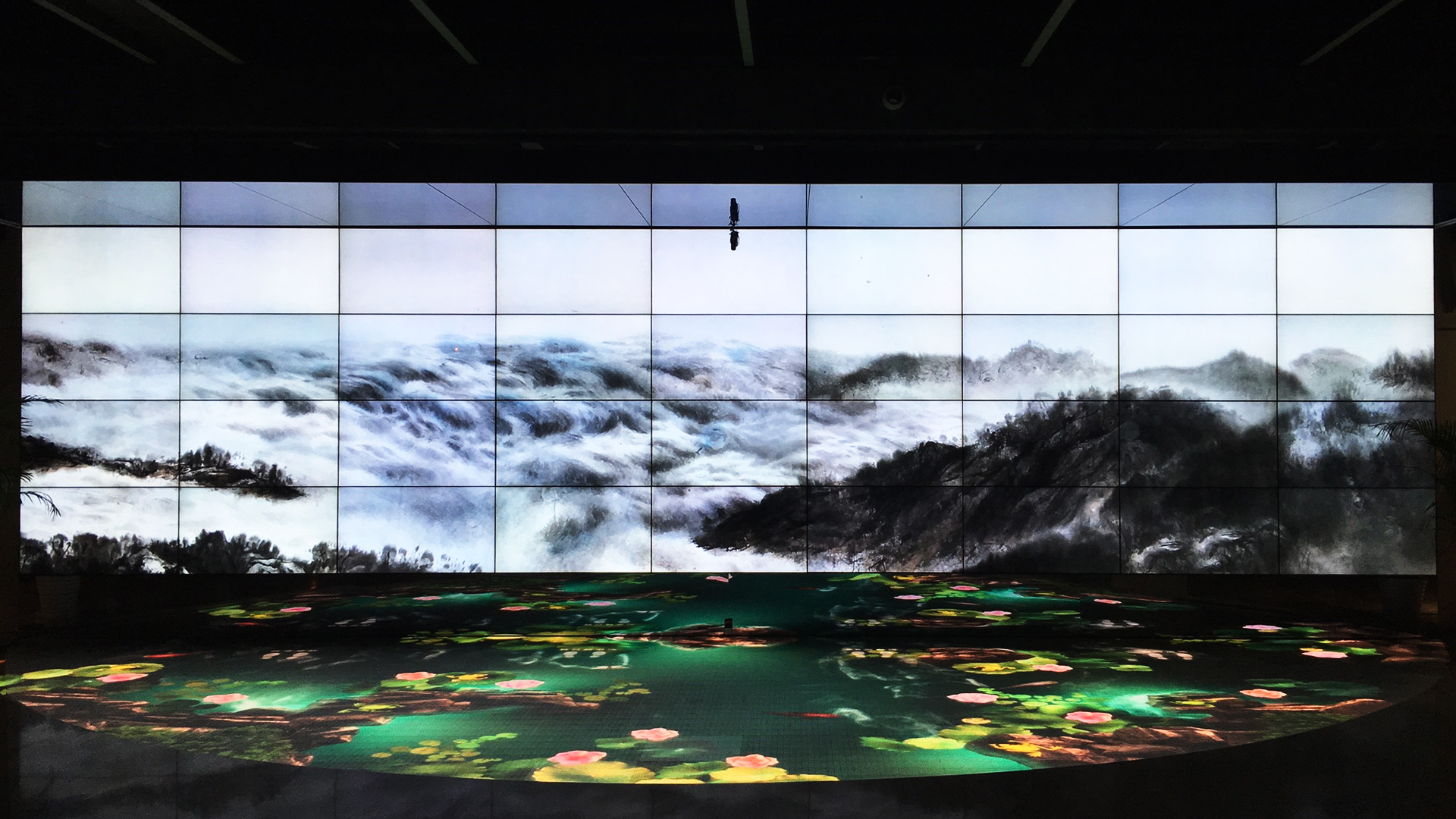 冠捷科技总部大厅迎宾互动展示墙丨乐亦非凡 Smartjoy-12