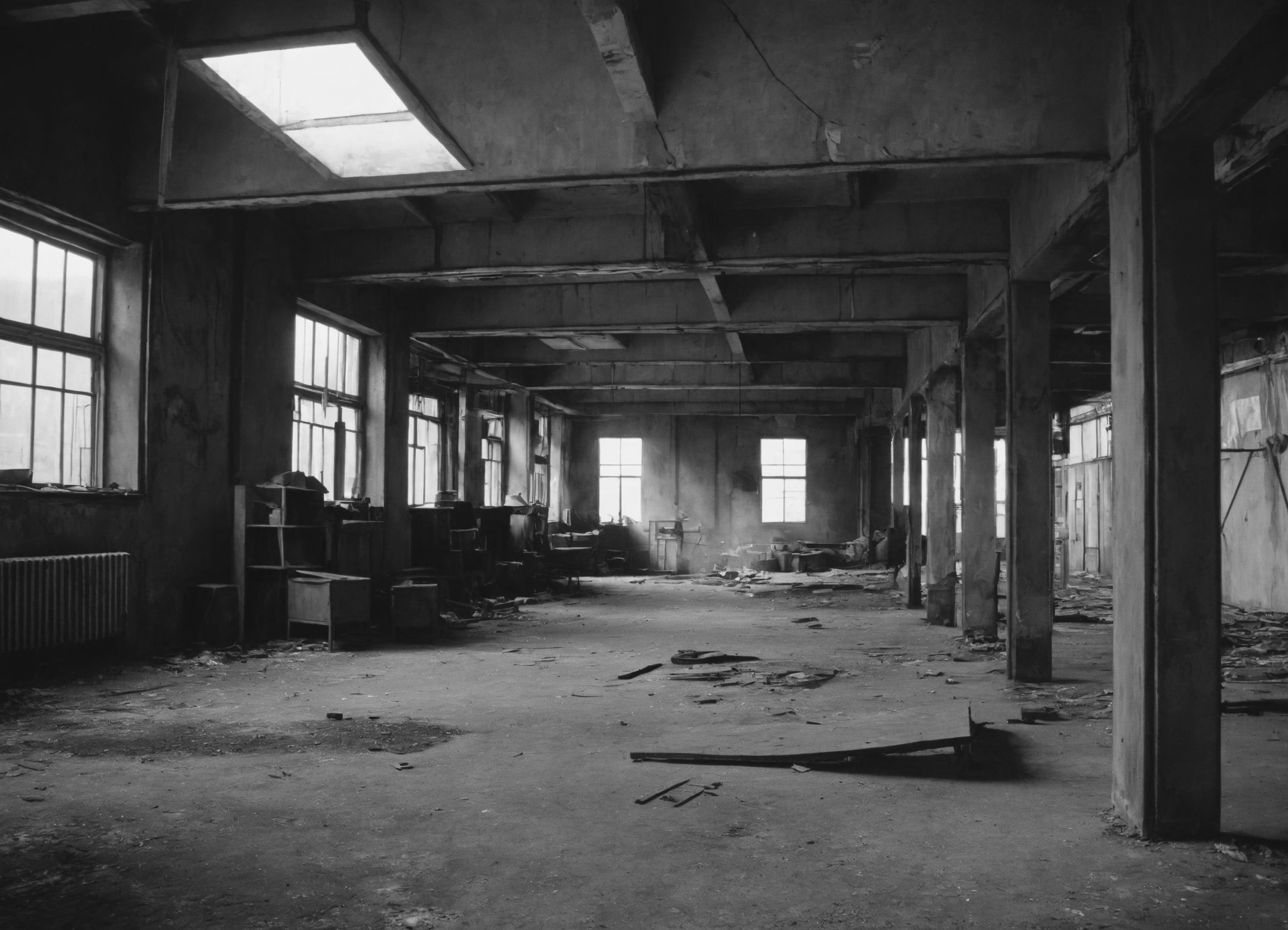 废弃厂房爆改工业风民宿意境空间-2