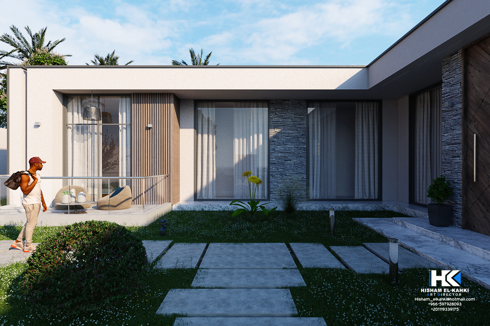 One floor residential chalet-11