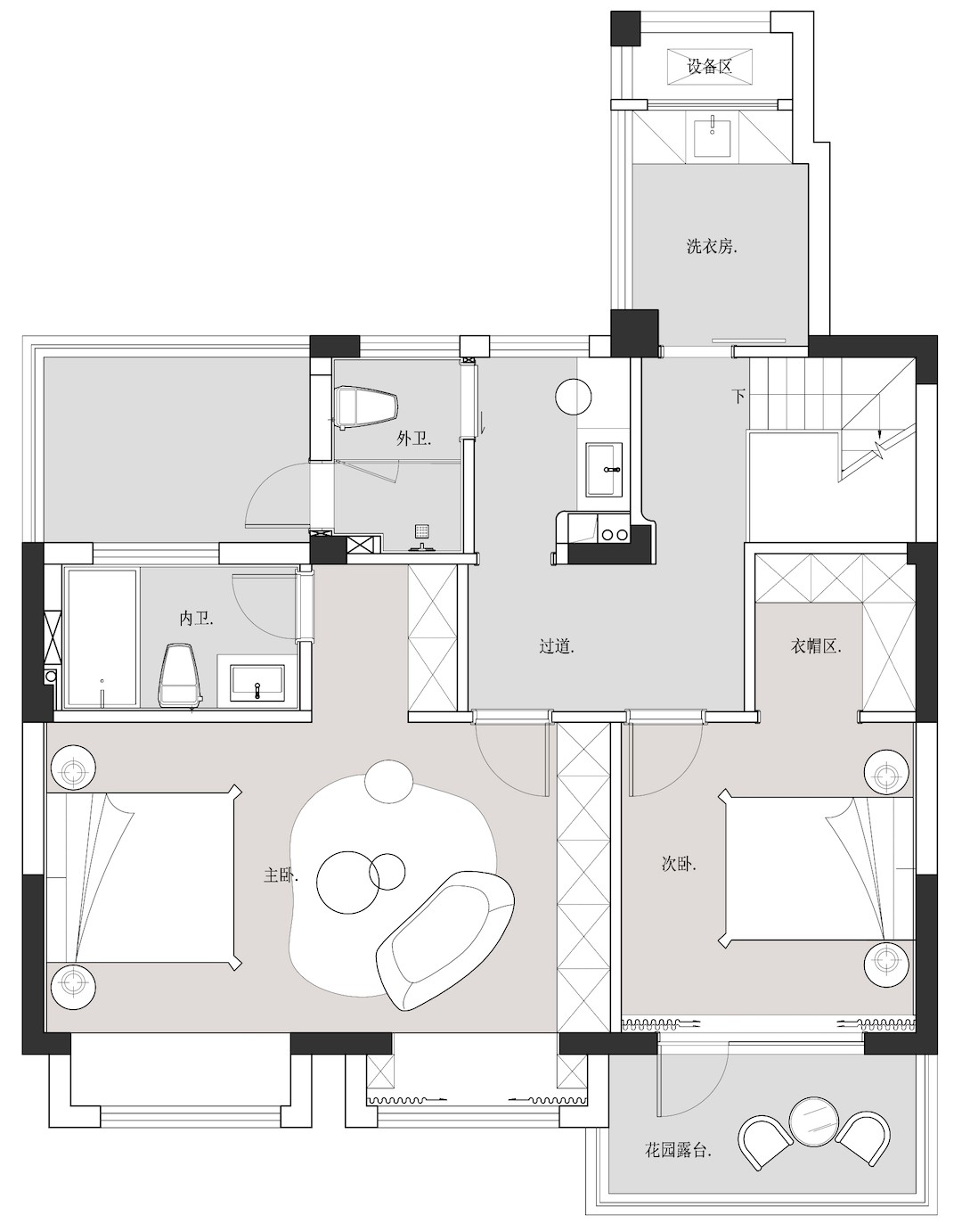 简约中蕴藏无限意趣的苏州寓所设计丨中国苏州丨壹石樹空间设计事务所-5